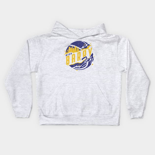 Rick Barry Golden State Skyball Kids Hoodie by TodosRigatSot